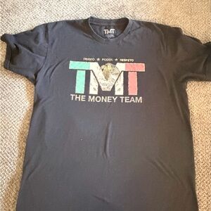 Black Graphic Tee for Men The Money Team